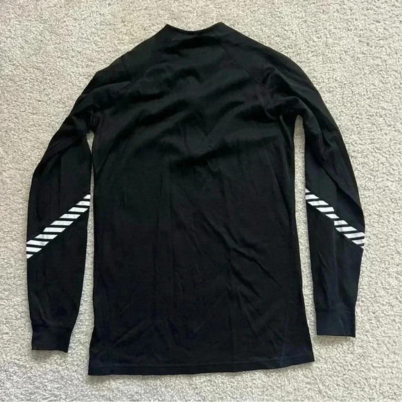 Helly Hansen Base Long Sleeve Shirt Ski Active Stripe Black Men’s Size M 1/4 Zip - Picture 15 of 15